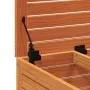 Gartenhocker aus Kiefernholz, braun gewachst, 62x63,5x53,5 cm. von vidaXL, Modulare Sofas für den Außenbereich - Ref: Foro24-...