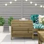 Gartenhocker aus imprägniertem Kiefernholz 62x63,5x53,5 cm von vidaXL, Modulare Sofas für den Außenbereich - Ref: Foro24-8449...