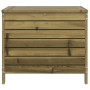 Taburete de jardín madera de pino impregnada 62x63,5x53,5 cm by vidaXL, Modular outdoor sofas - Ref: Foro24-844907, Price: 79...