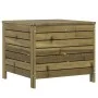 Gartenhocker aus imprägniertem Kiefernholz 62x63,5x53,5 cm von vidaXL, Modulare Sofas für den Außenbereich - Ref: Foro24-8449...