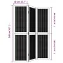 Biombo separador de 3 paneles madera maciza paulownia marrón by vidaXL, Room dividers - Ref: Foro24-358813, Price: 83,22 €, D...