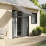 Toldo retráctil de tela y acero gris antracita 100x150 cm by vidaXL, Awnings - Ref: Foro24-368736, Price: 81,36 €, Discount: %