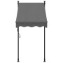 Toldo retráctil de tela y acero gris antracita 100x150 cm by vidaXL, Awnings - Ref: Foro24-368736, Price: 81,36 €, Discount: %