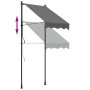 Toldo retráctil de tela y acero gris antracita 100x150 cm by vidaXL, Awnings - Ref: Foro24-368736, Price: 81,36 €, Discount: %