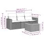 Juego de sofás jardín 4 pzas con cojines ratán sintético negro by vidaXL, Garden sets - Ref: Foro24-3256322, Price: 238,29 €,...
