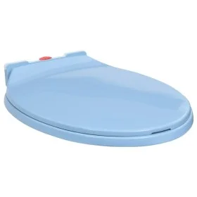 Toilet seat with soft close quick release oval blue by vidaXL, Toilet and bidet seats - Ref: Foro24-145823, Price: 31,52 €, D...