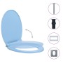 Toilet seat with soft close quick release oval blue by vidaXL, Toilet and bidet seats - Ref: Foro24-145823, Price: 32,29 €, D...