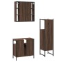 Set de muebles de baño 3 pzas madera contrachapada roble marrón by vidaXL, Bathroom furniture - Ref: Foro24-3214759, Price: 1...
