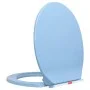 Toilet seat with soft close quick release oval blue by vidaXL, Toilet and bidet seats - Ref: Foro24-145823, Price: 31,52 €, D...