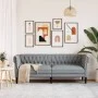 Dreisitziges Chesterfield-Sofa in hellem Grau aus Stoff. von vidaXL, Sofas - Ref: Foro24-372556, Preis: 270,51 €, Rabatt: %