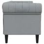 Dreisitziges Chesterfield-Sofa in hellem Grau aus Stoff. von vidaXL, Sofas - Ref: Foro24-372556, Preis: 270,51 €, Rabatt: %