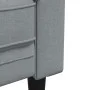 Sofá Chesterfield de 3 plazas tela gris claro de vidaXL, Sofás - Ref: Foro24-372556, Precio: 269,44 €, Descuento: %