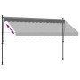 Toldo retráctil de tela y acero gris antracita 350x150 cm by vidaXL, Awnings - Ref: Foro24-368741, Price: 112,09 €, Discount: %