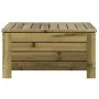 Gartenhocker mit Kissen aus imprägniertem Kiefernholz von vidaXL, Modulare Sofas für den Außenbereich - Ref: Foro24-844930, P...