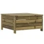 Gartenhocker mit Kissen aus imprägniertem Kiefernholz von vidaXL, Modulare Sofas für den Außenbereich - Ref: Foro24-844930, P...