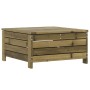 Taburete de jardín con cojín madera de pino impregnada by vidaXL, Modular outdoor sofas - Ref: Foro24-844930, Price: 108,26 €...