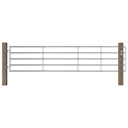 5-Stangen-Tor für Feldsilberstahl (150-400)x90 cm von vidaXL, Gartentore - Ref: Foro24-145987, Preis: 258,34 €, Rabatt: %
