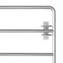 5-bar gate for silver-plated steel field (150-400)x90 cm by vidaXL, garden gates - Ref: Foro24-145987, Price: 264,43 €, Disco...