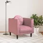 Sillón con cojín terciopelo rosa by vidaXL, Sofas - Ref: Foro24-372625, Price: 188,72 €, Discount: %