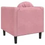 Sillón con cojín terciopelo rosa by vidaXL, Sofas - Ref: Foro24-372625, Price: 188,72 €, Discount: %