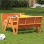 Picknicktisch für Kinder aus braunem Kiefernholz mit Wachsbeschichtung, 88x122x58 cm. von vidaXL, Gartentische - Ref: Foro24-...