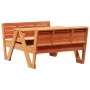 Mesa de pícnic para niños madera pino marrón cera 88x122x58 cm by vidaXL, Garden tables - Ref: Foro24-844657, Price: 140,77 €...