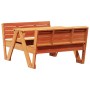 Mesa de pícnic para niños madera pino marrón cera 88x122x58 cm by vidaXL, Garden tables - Ref: Foro24-844657, Price: 142,27 €...