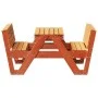 Mesa de pícnic para niños madera pino marrón cera 88x122x58 cm by vidaXL, Garden tables - Ref: Foro24-844657, Price: 140,77 €...