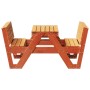 Mesa de pícnic para niños madera pino marrón cera 88x122x58 cm by vidaXL, Garden tables - Ref: Foro24-844657, Price: 142,27 €...