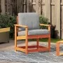 Massiver Gartenstuhl aus braun gewachster Kiefer 62x56x77 cm von vidaXL, Modulare Sofas für den Außenbereich - Ref: Foro24-84...