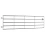 Cancela de 5 barras para campo acero plateado (115-300)x90 cm de vidaXL, Puertas de jardín - Ref: Foro24-145986, Precio: 187,...