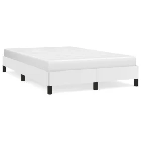 White synthetic leather bed frame 120x190 cm by vidaXL, Beds and slatted bases - Ref: Foro24-379497, Price: 116,52 €, Discoun...