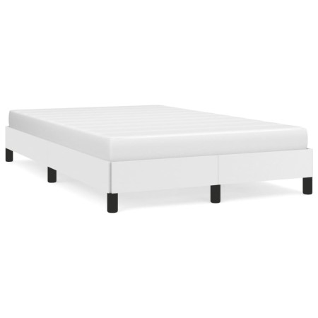 Bettgestell aus weißem Kunstleder, 120 x 190 cm von vidaXL, Betten und Lattenroste - Ref: Foro24-379497, Preis: 118,77 €, Rab...