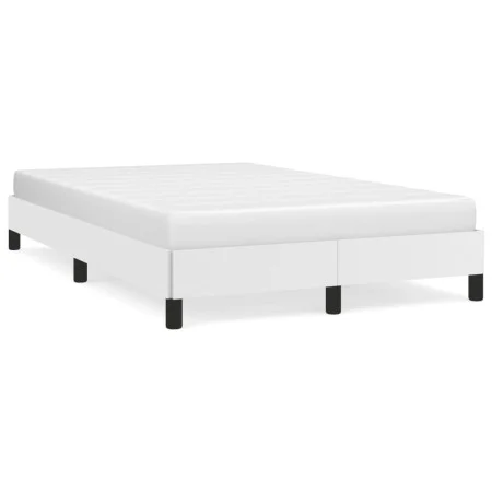 White synthetic leather bed frame 120x190 cm by vidaXL, Beds and slatted bases - Ref: Foro24-379497, Price: 116,52 €, Discoun...
