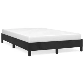 Bettgestell aus schwarzem Samt, 120 x 190 cm von vidaXL, Betten und Lattenroste - Ref: Foro24-379504, Preis: 100,72 €, Rabatt: %