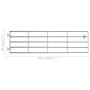 Gate with 5 bars for field silver steel (115-300)x90 cm by vidaXL, garden gates - Ref: Foro24-145986, Price: 190,70 €, Discou...