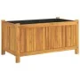 Pflanzgefäß mit massiver Akazienholzverkleidung 80x42x40 cm von vidaXL, Töpfe und Pflanzgefäße - Ref: Foro24-366435, Preis: 8...