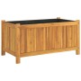 Pflanzgefäß mit massiver Akazienholzverkleidung 80x42x40 cm von vidaXL, Töpfe und Pflanzgefäße - Ref: Foro24-366435, Preis: 9...