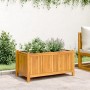 Pflanzgefäß mit massiver Akazienholzverkleidung 80x42x40 cm von vidaXL, Töpfe und Pflanzgefäße - Ref: Foro24-366435, Preis: 9...