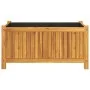 Jardinera con forro madera maciza de acacia 80x42x40 cm by vidaXL, Pots and planters - Ref: Foro24-366435, Price: 80,21 €, Di...
