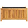 Pflanzgefäß mit massiver Akazienholzverkleidung 80x42x40 cm von vidaXL, Töpfe und Pflanzgefäße - Ref: Foro24-366435, Preis: 9...