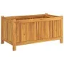 Pflanzgefäß mit massiver Akazienholzverkleidung 80x42x40 cm von vidaXL, Töpfe und Pflanzgefäße - Ref: Foro24-366435, Preis: 8...