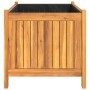 Pflanzgefäß mit massiver Akazienholzverkleidung 80x42x40 cm von vidaXL, Töpfe und Pflanzgefäße - Ref: Foro24-366435, Preis: 9...