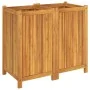 Jardinera con forro madera maciza de acacia 84x42x75 cm by vidaXL, Pots and planters - Ref: Foro24-366437, Price: 134,10 €, D...