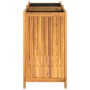 Jardinera con forro madera maciza de acacia 84x42x75 cm by vidaXL, Pots and planters - Ref: Foro24-366437, Price: 116,87 €, D...