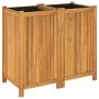 Pflanzgefäß mit massiver Akazienholzverkleidung 84x42x75 cm von vidaXL, Töpfe und Pflanzgefäße - Ref: Foro24-366437, Preis: 1...