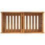 Jardinera con forro madera maciza de acacia 84x42x75 cm by vidaXL, Pots and planters - Ref: Foro24-366437, Price: 116,87 €, D...