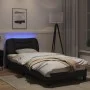 Estructura cama con luces LED cuero sintético negro 80x200 cm de vidaXL, Camas y somieres - Ref: Foro24-3213892, Precio: 144,...