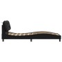 Bed frame with LED lights black synthetic leather 90x190 cm by vidaXL, Beds and slatted bases - Ref: Foro24-3213899, Price: 1...