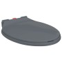 Gray oval quick-release soft-closing toilet seat by vidaXL, Toilet and bidet seats - Ref: Foro24-145817, Price: 24,94 €, Disc...